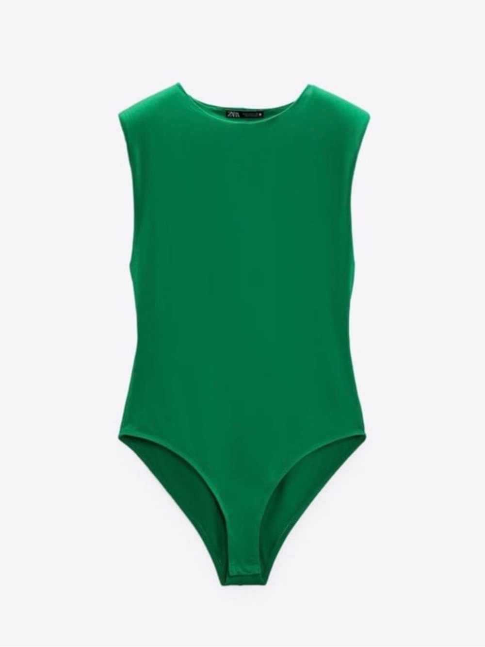 Zara Green Sleeveless Women's Bodysuit